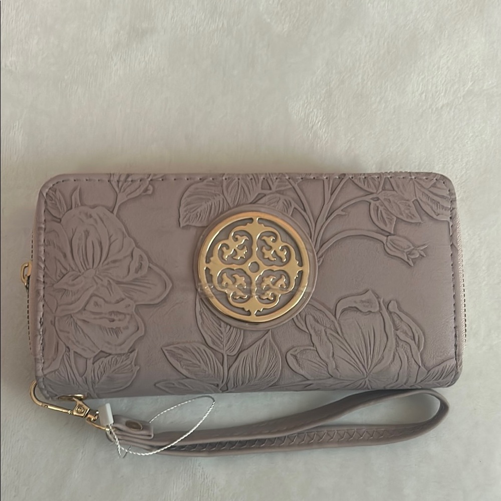 Elegant Floral Embossed Wallet